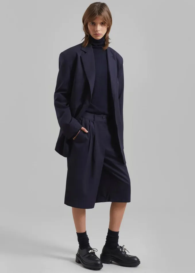 Clothing Women The Frankie Shop Wilma Blazer 8211 Navy