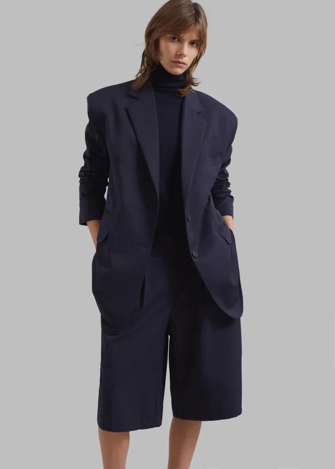 Clothing Women The Frankie Shop Wilma Blazer 8211 Navy