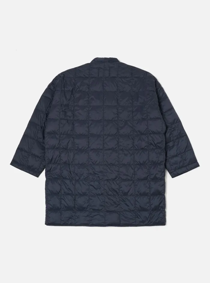 Coats and Outerwear Men Universal Works Taion Hanten Down Cardigan In Dark Navy Nylon