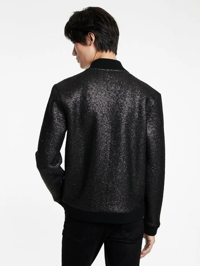 Coats And Jackets Men John Varvatos VENETICO BASEBALL JACKET Black