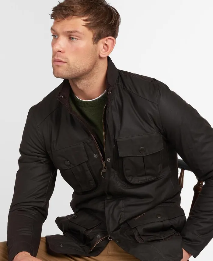 Corbridge Wax Jacket Black Men Barbour Waxed Jackets