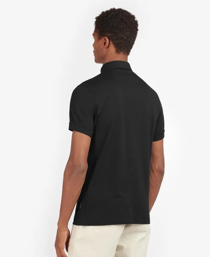 Corpatch Polo Shirt Grey Marlstone Men Barbour Polo Shirts