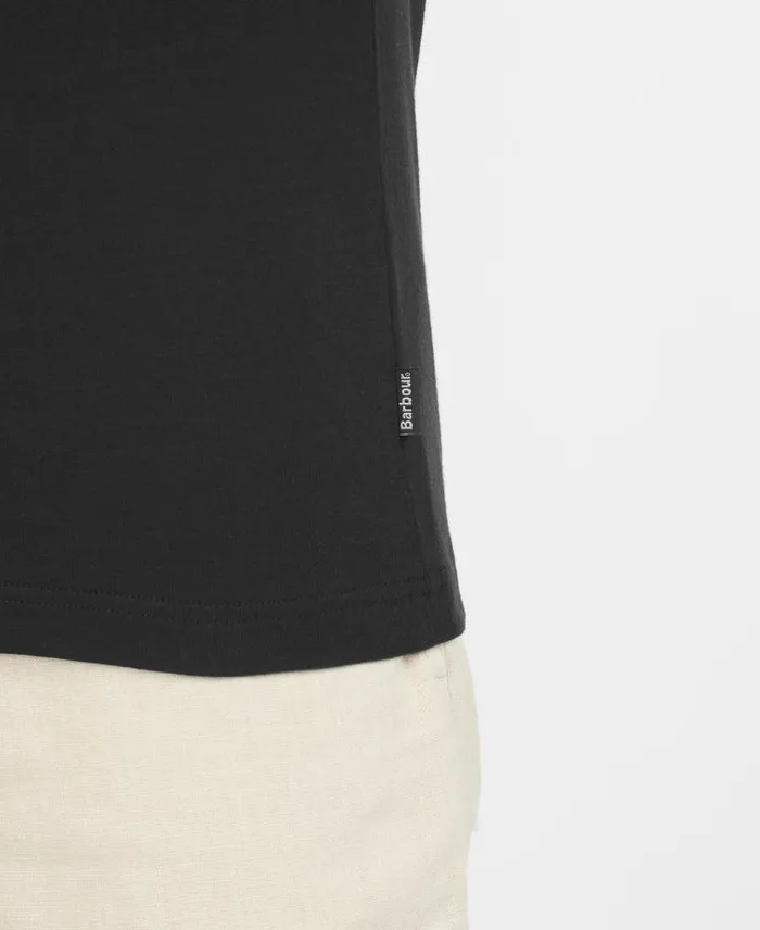 Corpatch Polo Shirt Grey Marlstone Men Barbour Polo Shirts
