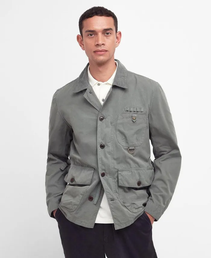 Cotton Salter Overshirt Classic Navy Men Barbour Casual Jackets