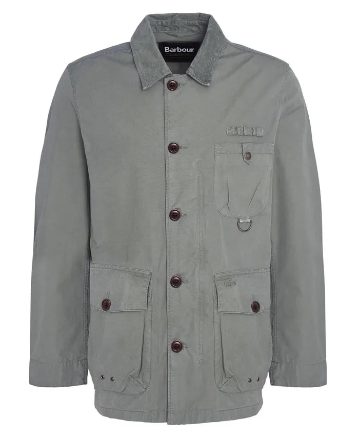 Cotton Salter Overshirt Classic Navy Men Barbour Casual Jackets