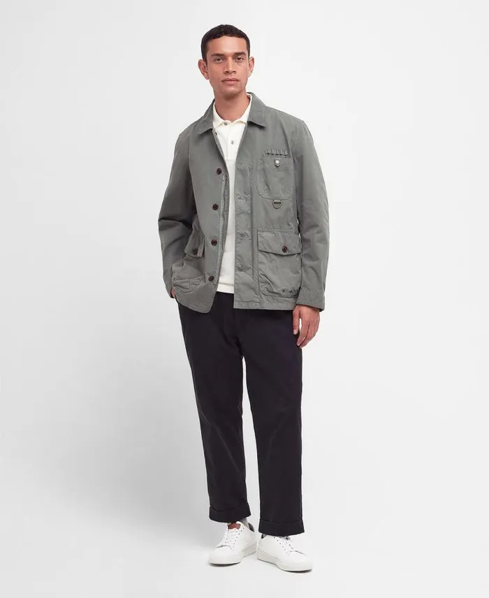 Cotton Salter Overshirt Classic Navy Men Barbour Casual Jackets