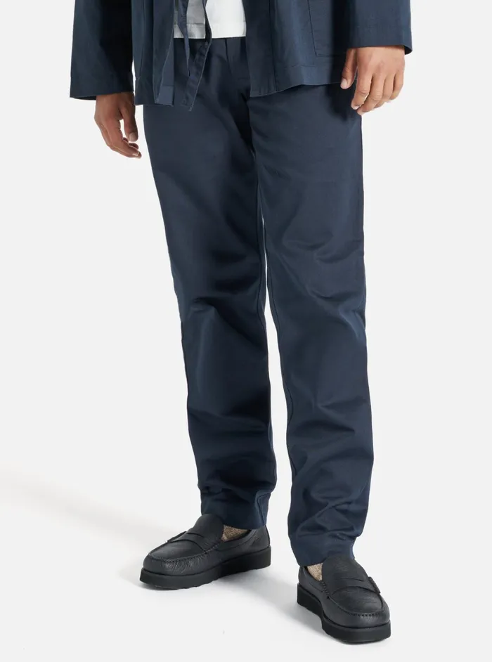 Cotton Twill Men Universal Works Universal Works Aston Pant In Navy Twill