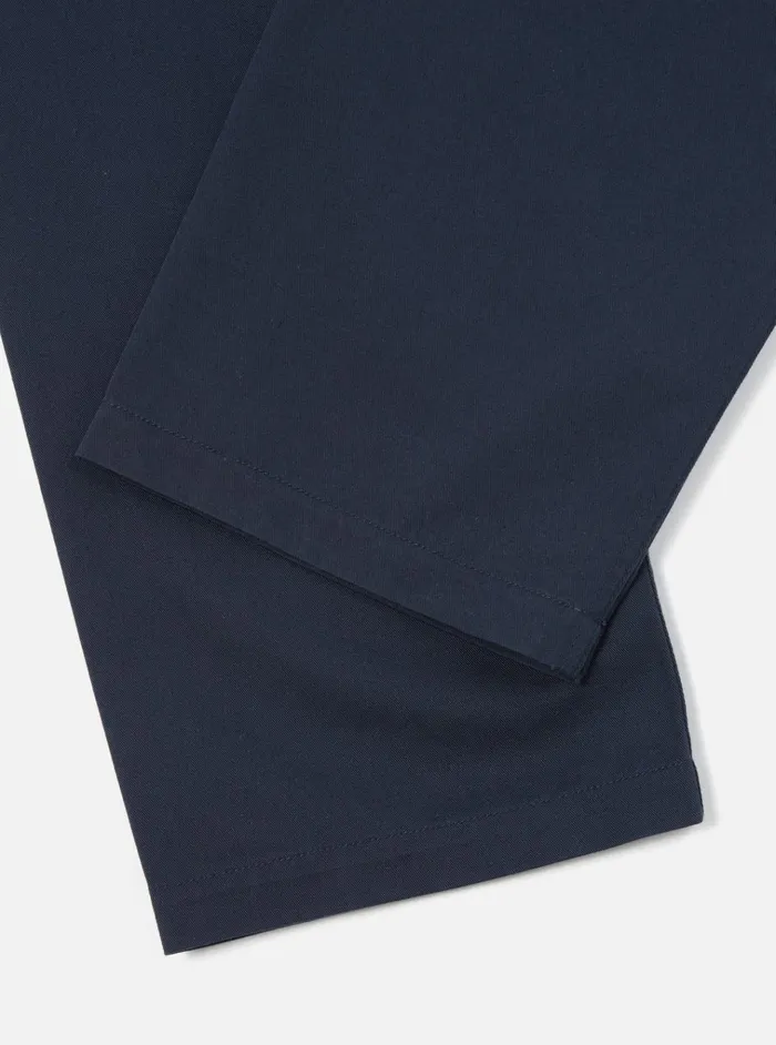 Cotton Twill Men Universal Works Universal Works Double Pleat Pant In Navy Twill