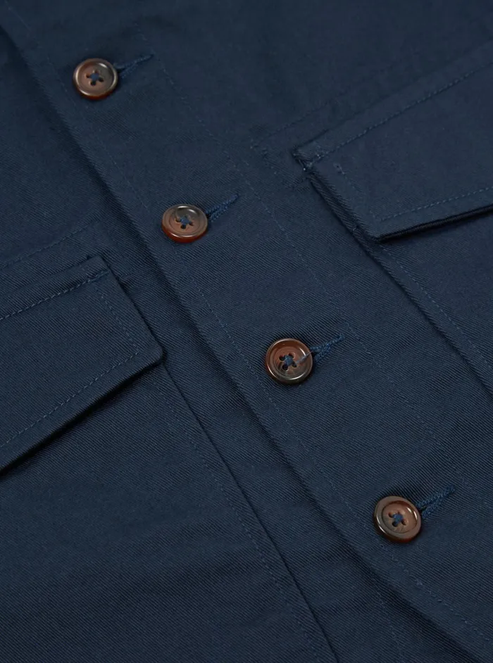 Cotton Twill Men Universal Works Universal Works Field Waistcoat In Navy Twill