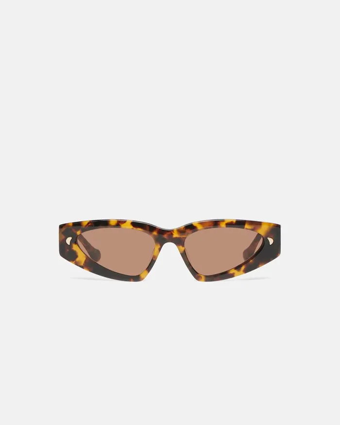 Crista BioPlastic DFrame Sunglasses Dark Amber Women Nanushka Eyewear