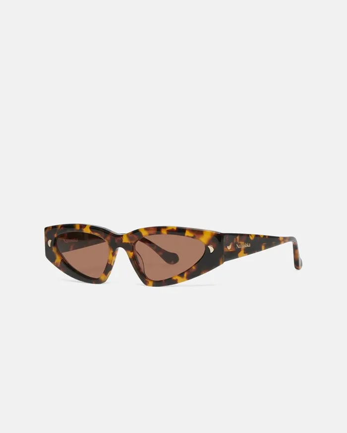 Crista BioPlastic DFrame Sunglasses Dark Amber Women Nanushka Eyewear
