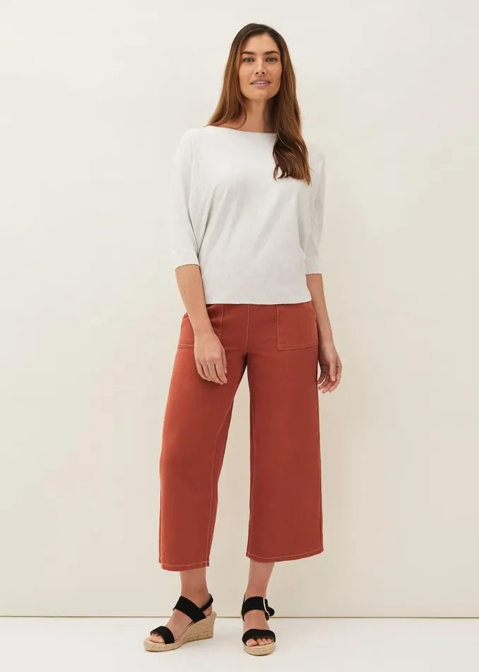 Cristine Fine Knit Jumper Grey Women Phase Eight Knitwear