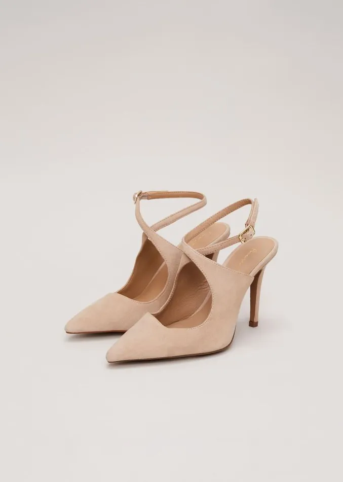 Cross Over Ankle Shoes Neutral Women Phase Eight Occasion Shoes