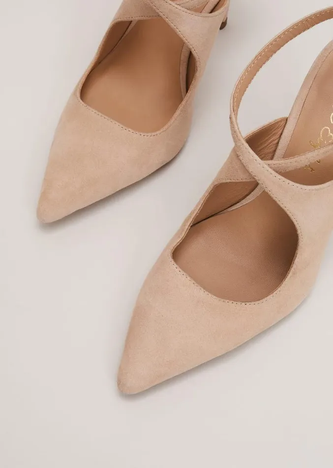 Cross Over Ankle Shoes Neutral Women Phase Eight Occasion Shoes
