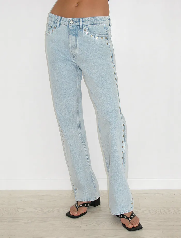 Crowd Light Denim Women Paloma Wool Jeans