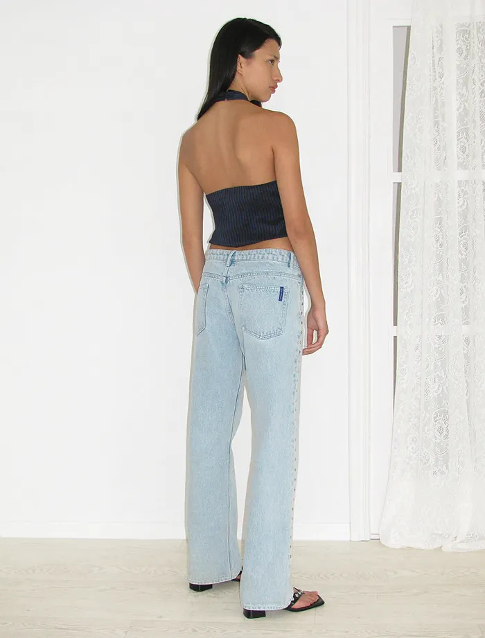 Crowd Light Denim Women Paloma Wool Jeans