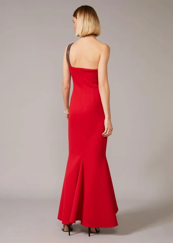 Dahlia One Shouldered Scuba Dress Scarlet Women Phase Eight Dresses