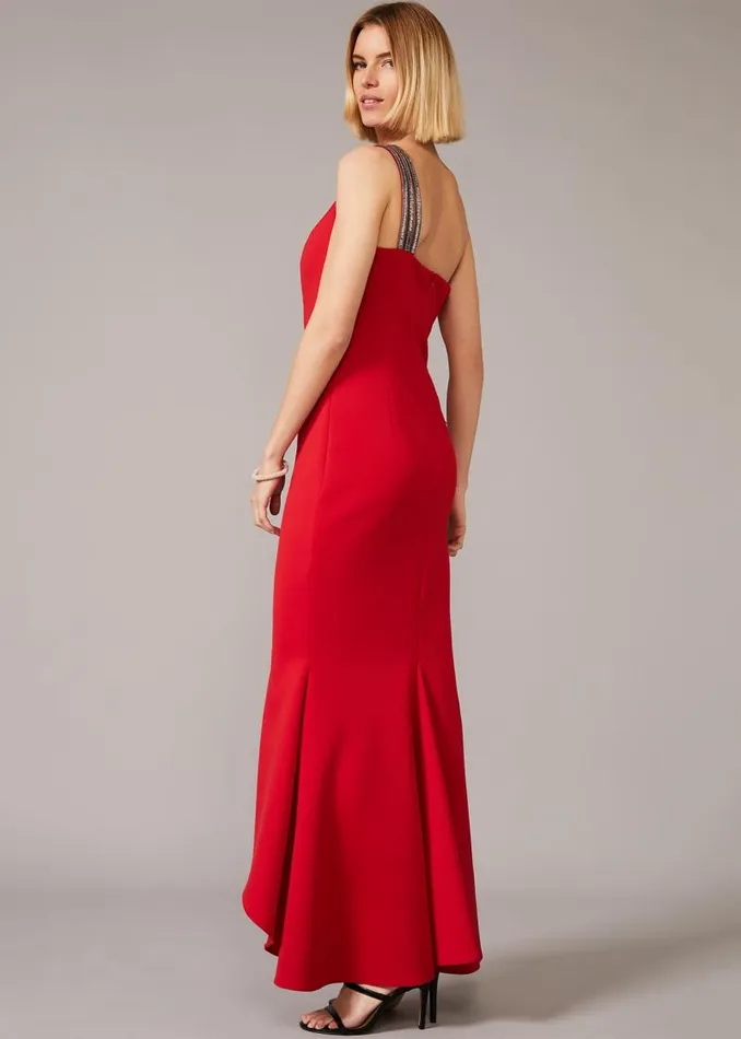 Dahlia One Shouldered Scuba Dress Scarlet Women Phase Eight Dresses