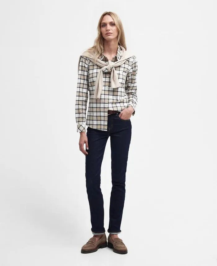 Daphne Tailored LongSleeved Shirt Bay Tartan Women Barbour Shirts and Blouses