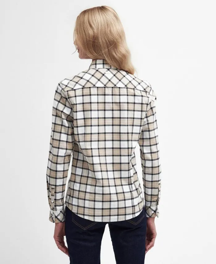 Daphne Tailored LongSleeved Shirt Bay Tartan Women Barbour Shirts and Blouses