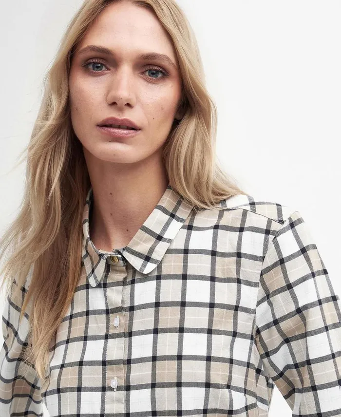 Daphne Tailored LongSleeved Shirt Bay Tartan Women Barbour Shirts and Blouses