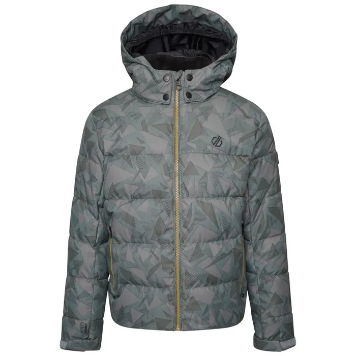 Dare 2b About Ski Jacket Green Geo Print Kids Insulated Jackets