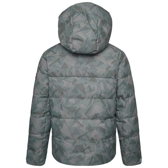 Dare 2b About Ski Jacket Green Geo Print Kids Insulated Jackets