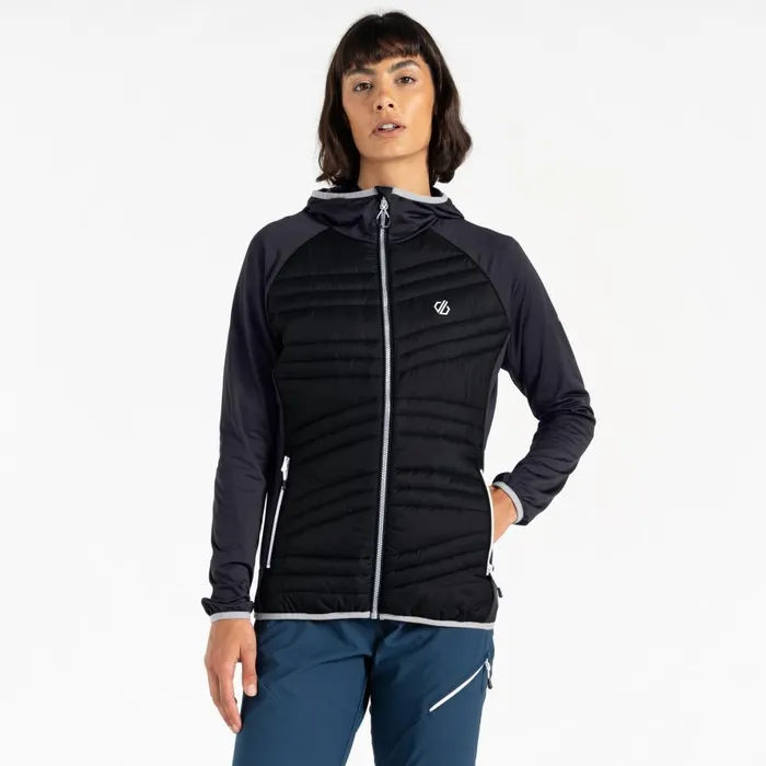 Dare 2b Altimeter Hybrid Jacket Black Ebony Grey Women Lightweight Jackets