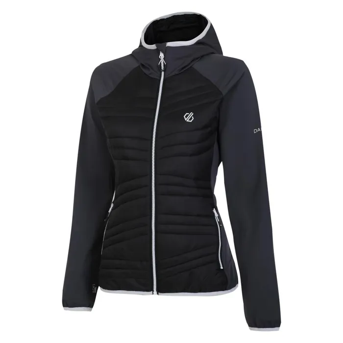 Dare 2b Altimeter Hybrid Jacket Black Ebony Grey Women Lightweight Jackets