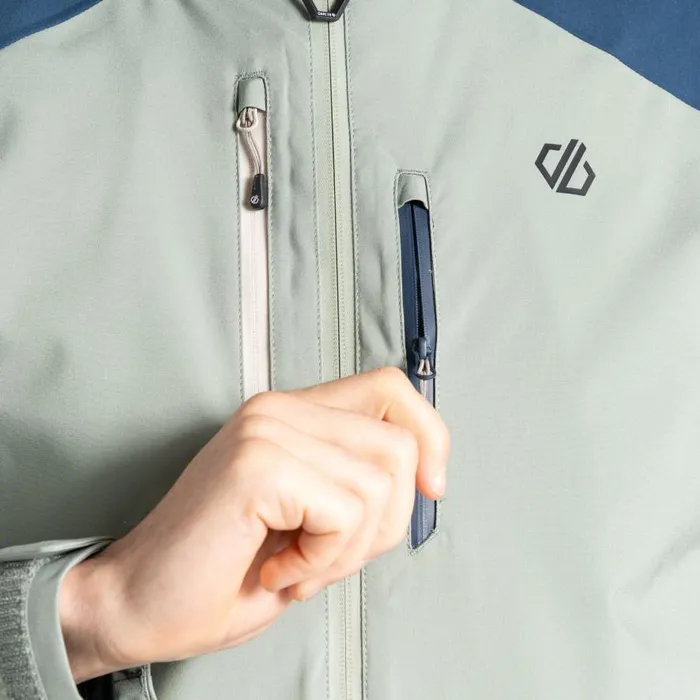 Dare 2b Arising II Waterproof Jacket Green Moonlight Denim Men Waterproof Jackets