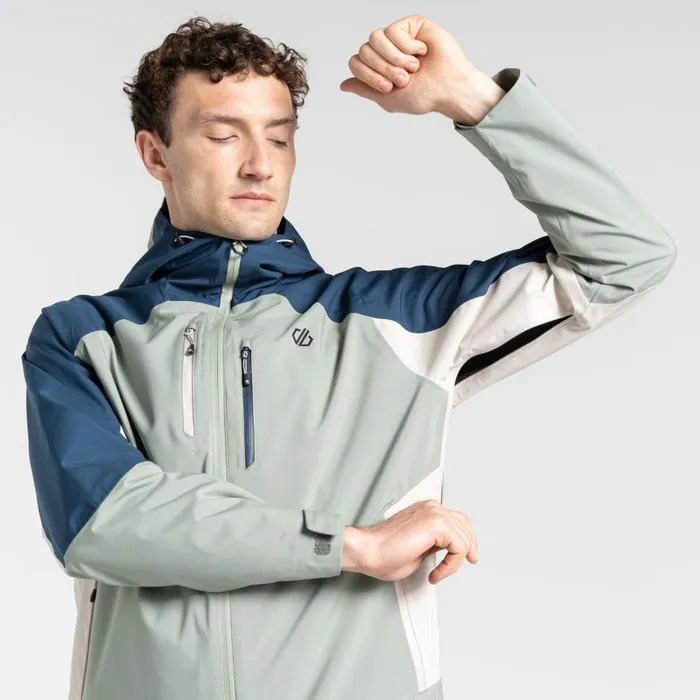 Dare 2b Arising II Waterproof Jacket Green Moonlight Denim Men Waterproof Jackets