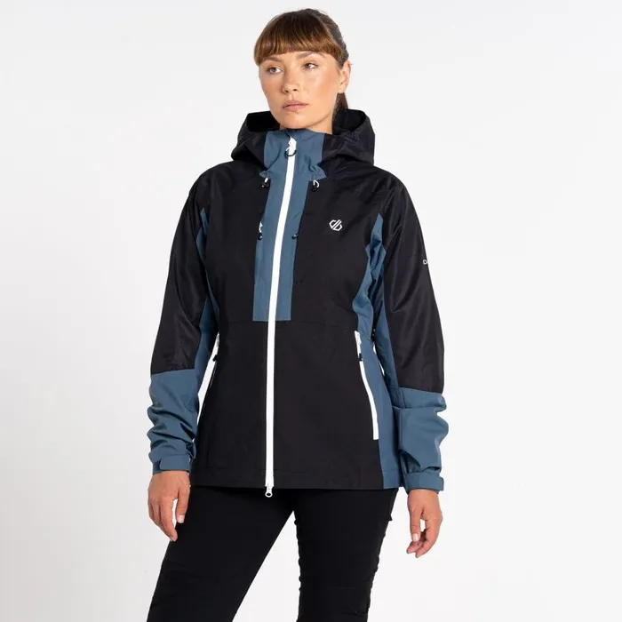 Dare 2b Assuring Waterproof Jacket Orion Grey Black Women Waterproof Jackets