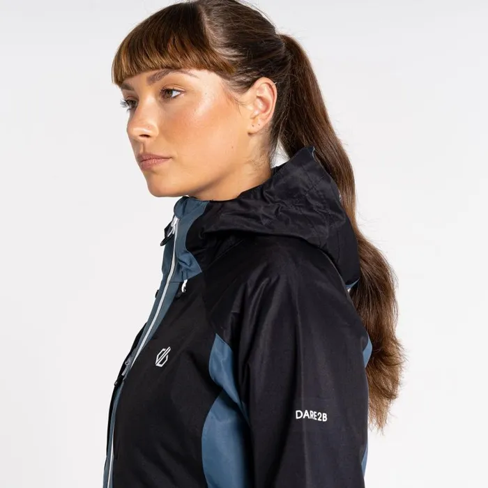 Dare 2b Assuring Waterproof Jacket Orion Grey Black Women Waterproof Jackets