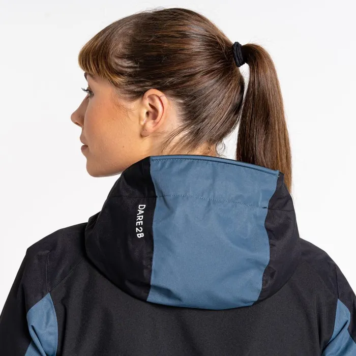 Dare 2b Assuring Waterproof Jacket Orion Grey Black Women Waterproof Jackets