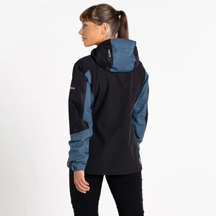 Dare 2b Assuring Waterproof Jacket Orion Grey Black Women Waterproof Jackets