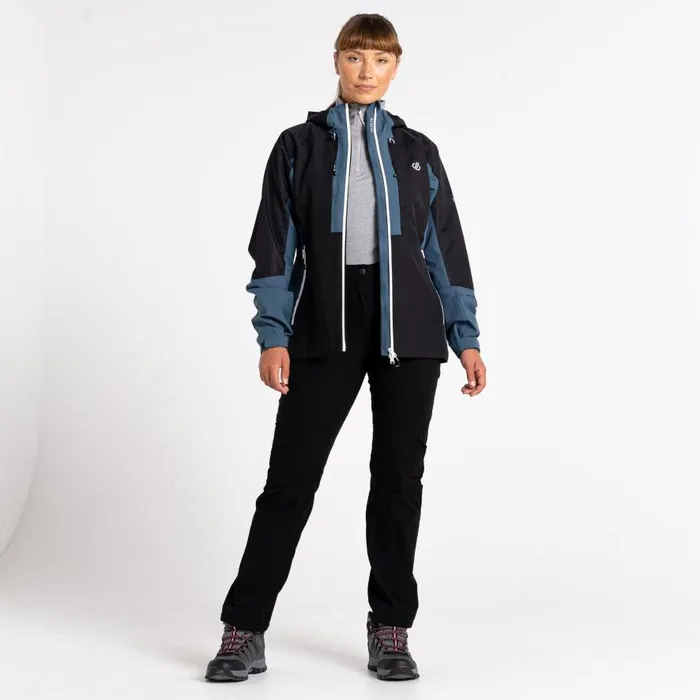 Dare 2b Assuring Waterproof Jacket Orion Grey Black Women Waterproof Jackets