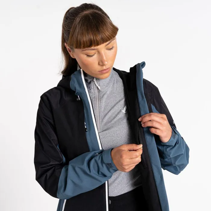 Dare 2b Assuring Waterproof Jacket Orion Grey Black Women Waterproof Jackets