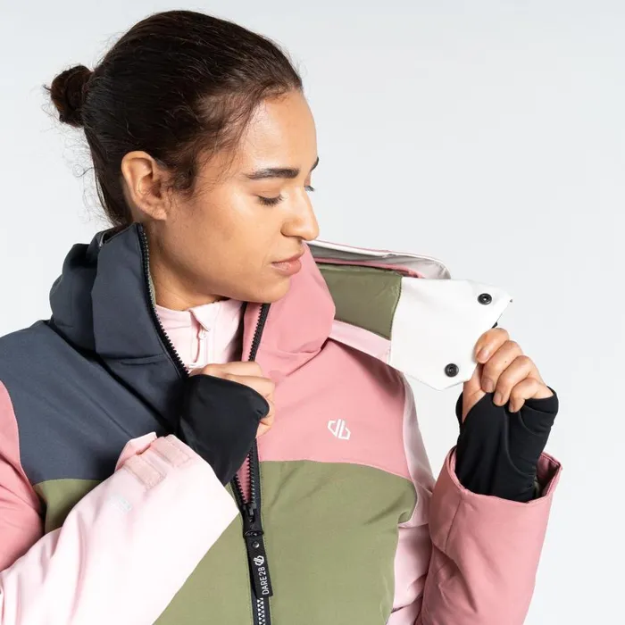 Dare 2b Banded Ski Jacket Dusty Rose Green Women Ski Jacket
