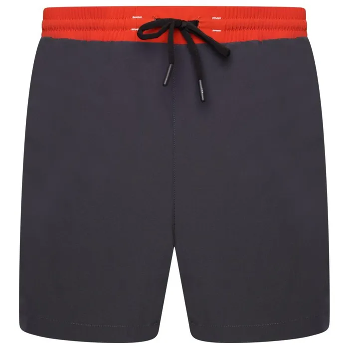 Dare 2b Cascade Lightweight Shorts Ebony Grey Trail Blaze Red Men Gym Shorts
