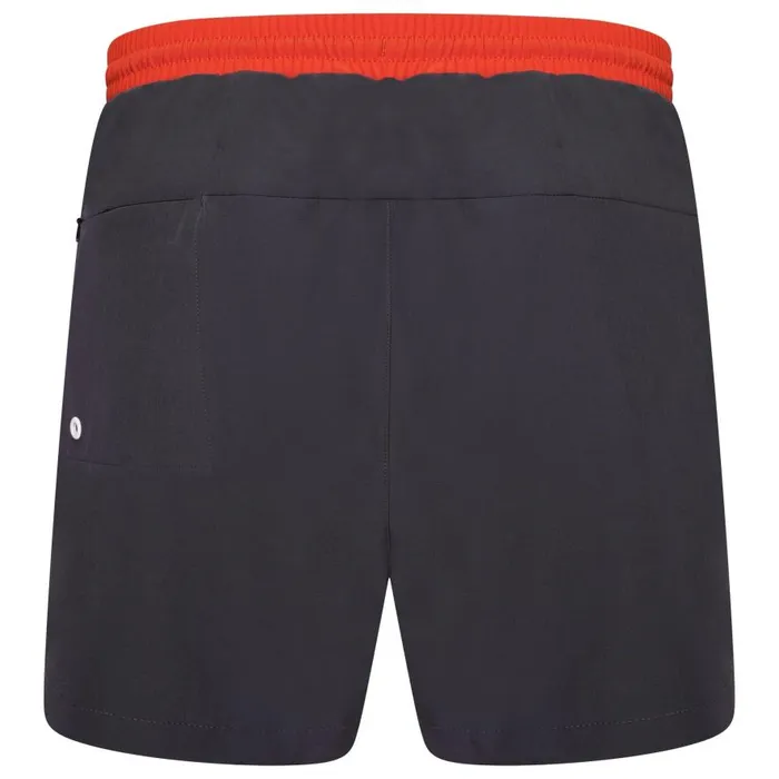 Dare 2b Cascade Lightweight Shorts Ebony Grey Trail Blaze Red Men Gym Shorts