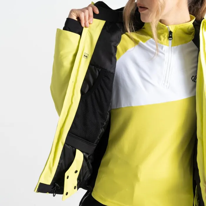 Dare 2b Chute Ski Jacket Yellow Plum Women Waterproof Jackets