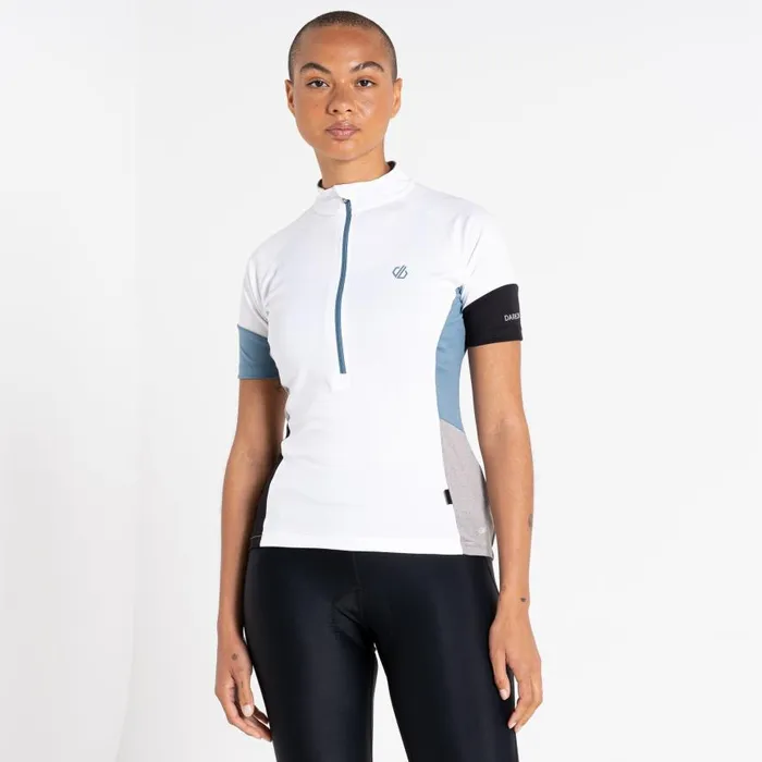Dare 2b Compassion II Lightweight Jersey White Ash Grey Women Cycling Jerseys