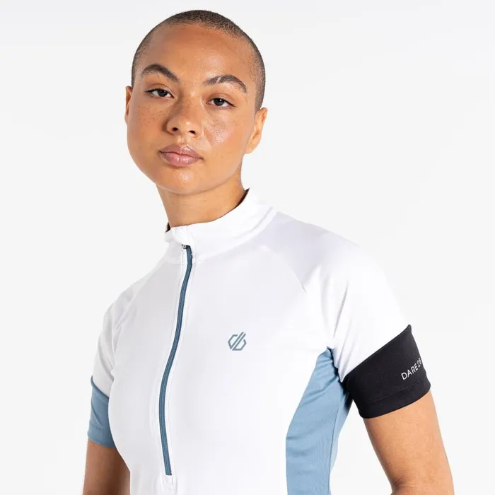 Dare 2b Compassion II Lightweight Jersey White Ash Grey Women Cycling Jerseys
