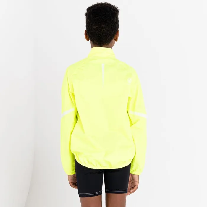 Dare 2b Cordial Waterproof Shell Jacket Fluro Yellow Kids Waterproof Jackets