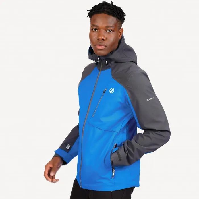 Dare 2b Diluent III Waterproof Jacket Athletic Blue Ebony Grey Men Waterproof Jackets
