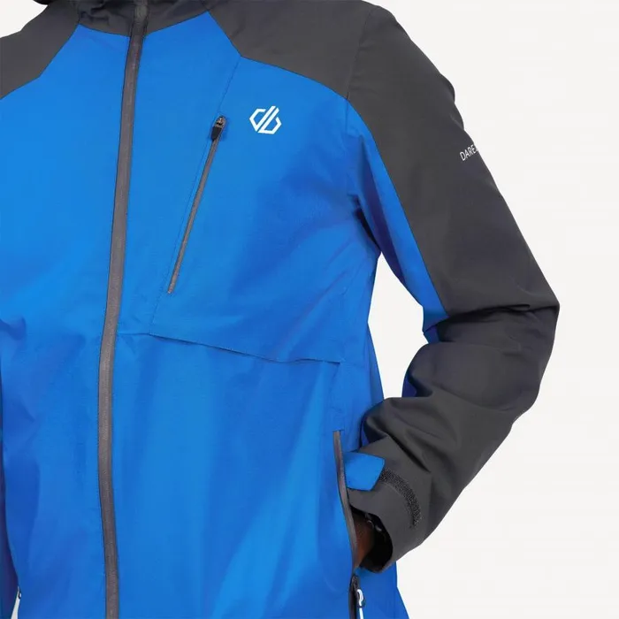 Dare 2b Diluent III Waterproof Jacket Athletic Blue Ebony Grey Men Waterproof Jackets