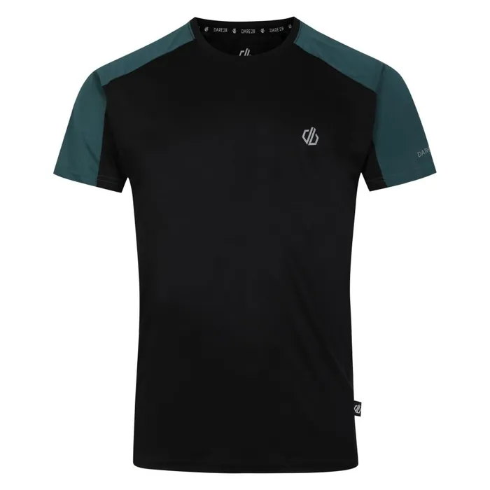 Dare 2b Discernible III Tshirt Black Mediterranea Green Men Gym Tops