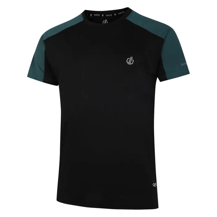 Dare 2b Discernible III Tshirt Black Mediterranea Green Men Gym Tops