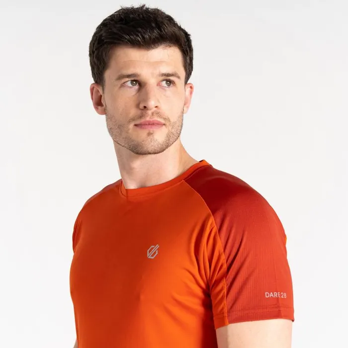 Dare 2b Discernible III Tshirt Cinnamon Tuscan Red Men Gym Tops