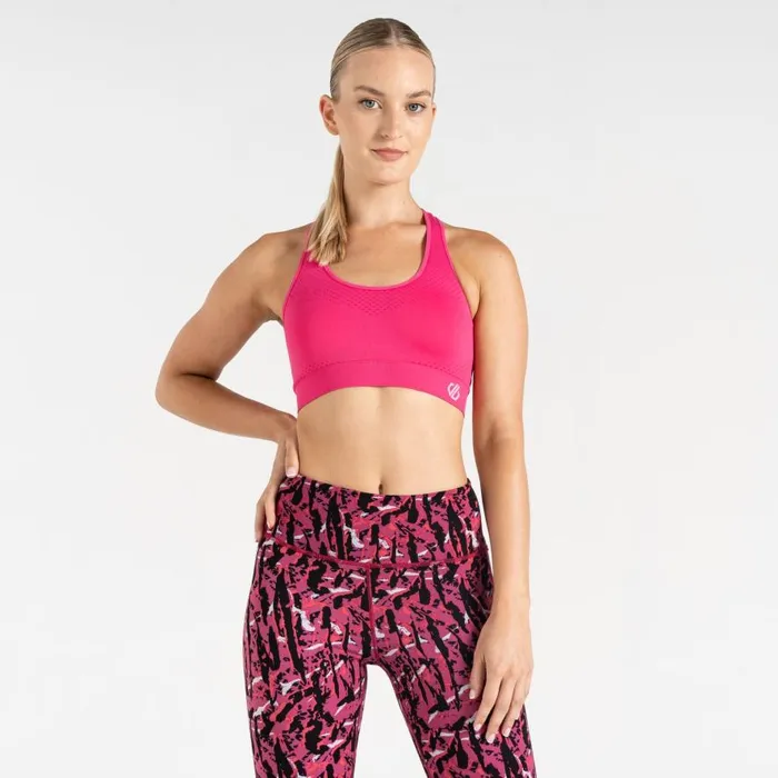 Dare 2b Don039t Sweat It II Sports Bra Pure Pink Marl Women Gym Tops